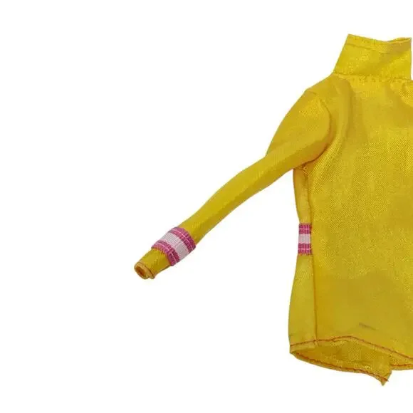 Barbie Doll Firefighter Yellow Jacket With Pink Helmet Career Doll Clothes 2014 - Picture 5 of 13